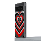 y2k red hearts lucifer edition back phone cover | glass case for google pixel 6 pro