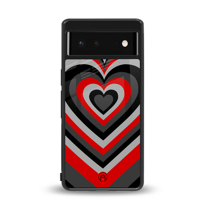 y2k red hearts lucifer edition back phone cover | glass case for Google Pixel 6A