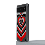 y2k red hearts lucifer edition back phone cover | glass case for Google Pixel 6A
