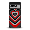 y2k red hearts lucifer edition back phone cover | glass case for google pixel 7 pro