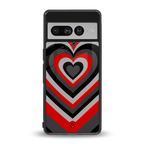 y2k red hearts lucifer edition back phone cover | glass case for google pixel 7 pro