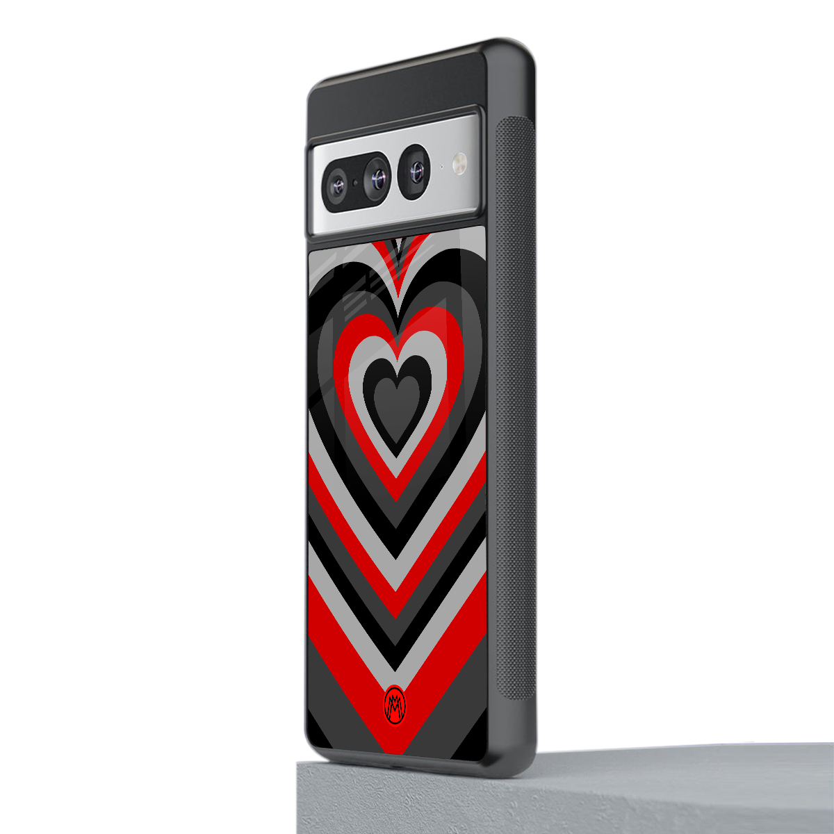 y2k red hearts lucifer edition back phone cover | glass case for google pixel 7 pro
