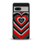 y2k red hearts lucifer edition back phone cover | glass case for Google Pixel 7
