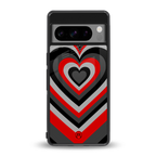 y2k red hearts lucifer edition back phone cover | glass case for google pixel 8 pro