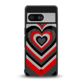 y2k red hearts lucifer edition back phone cover | glass case for Google Pixel 8