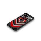 y2k red hearts lucifer edition back phone cover | glass case for Google Pixel 8