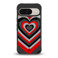 y2k red hearts lucifer edition back phone cover | glass case for google pixel 9