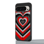 y2k red hearts lucifer edition back phone cover | glass case for google pixel 9 pro