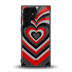 y2k red hearts lucifer edition back phone cover | glass case for samsung galaxy s23 ultra