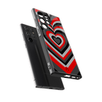 y2k red hearts lucifer edition back phone cover | glass case for samsung galaxy s23 ultra