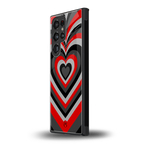 y2k red hearts lucifer edition back phone cover | glass case for samsung galaxy s23 ultra