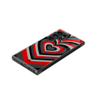 y2k red hearts lucifer edition back phone cover | glass case for samsung galaxy s23 ultra