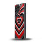 y2k red hearts lucifer edition back phone cover | glass case for samsung galaxy s25 ultra