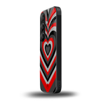 y2k red hearts lucifer edition back phone cover | glass case for samsung galaxy s24