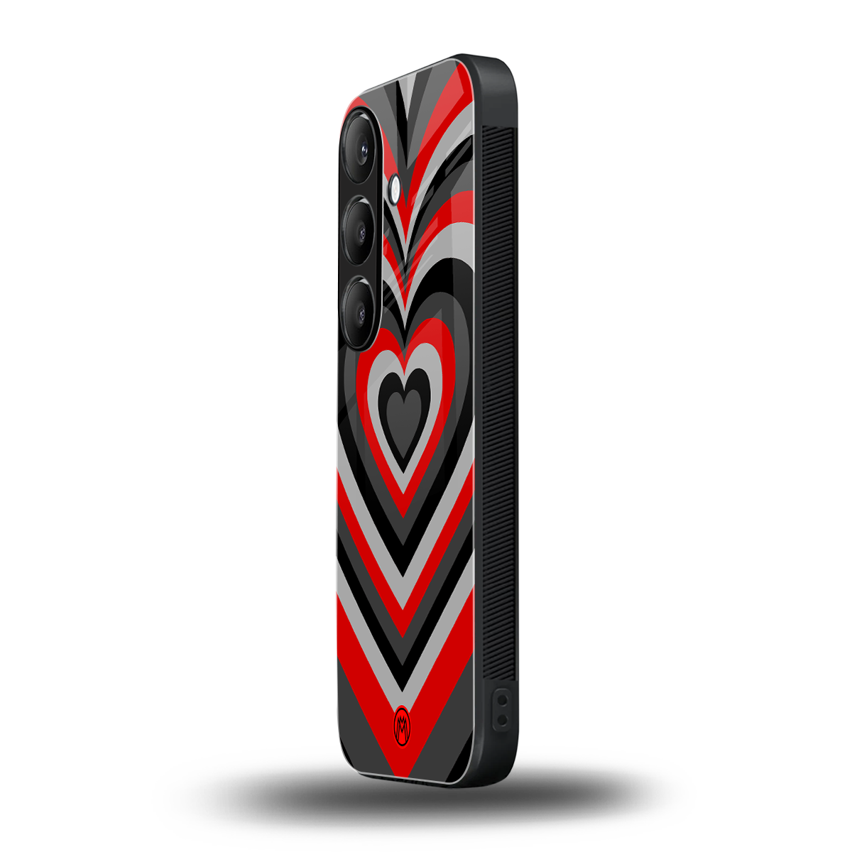 y2k red hearts lucifer edition back phone cover | glass case for samsung galaxy s23