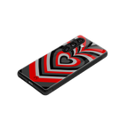 y2k red hearts lucifer edition back phone cover | glass case for samsung galaxy s25 plus