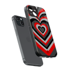 y2k red hearts lucifer edition back phone cover | glass case for iphone 15