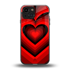 y2k red hearts wine edition back phone cover | glass case for iphone 13 mini