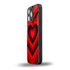 y2k red hearts wine edition back phone cover | glass case for iphone 13 pro max