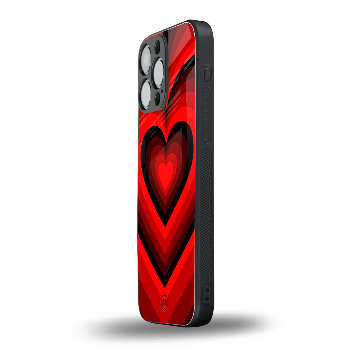 y2k red hearts wine edition back phone cover | glass case for iphone 13 pro max