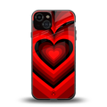 y2k red hearts wine edition back phone cover | glass case for iphone 13