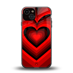 y2k red hearts wine edition back phone cover | glass case for iphone 13