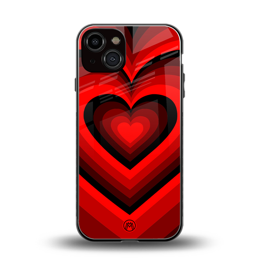 y2k red hearts wine edition back phone cover | glass case for iphone 13