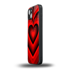 y2k red hearts wine edition back phone cover | glass case for iphone 13
