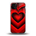y2k red hearts wine edition back phone cover | glass case for iphone 14 plus