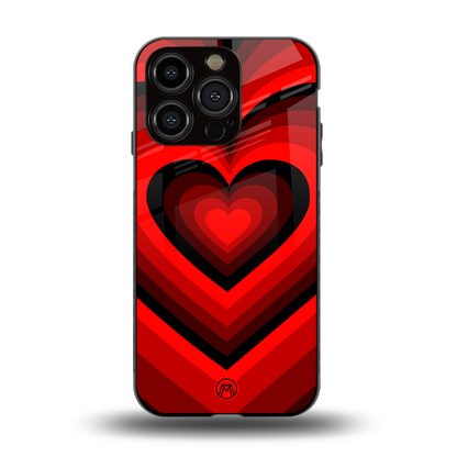 y2k red hearts wine edition back phone cover | glass case for iphone 15 pro
