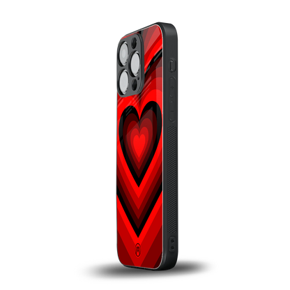 y2k red hearts wine edition back phone cover | glass case for iphone 14 pro