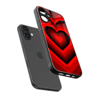 y2k red hearts wine edition back phone cover | glass case for iphone 16 plus