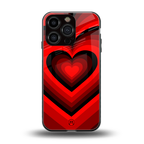 y2k red hearts wine edition back phone cover | glass case for iphone 16 pro