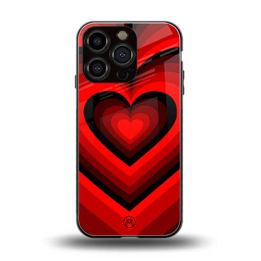 y2k red hearts wine edition back phone cover | glass case for iphone 16 pro