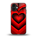 y2k red hearts wine edition back phone cover | glass case for iphone 16