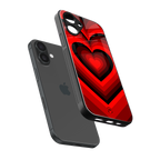 y2k red hearts wine edition back phone cover | glass case for iphone 16