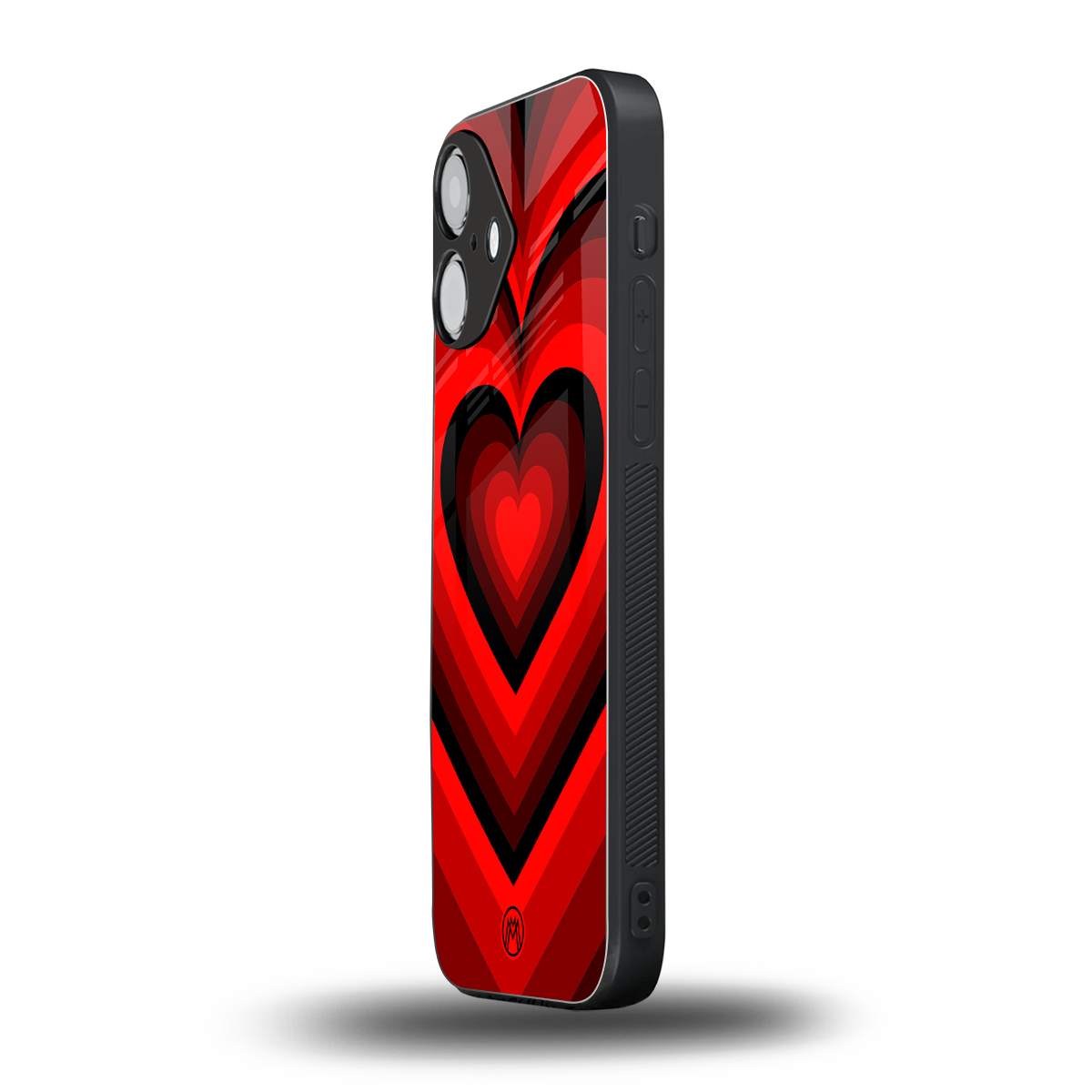 y2k red hearts wine edition back phone cover | glass case for iphone 16