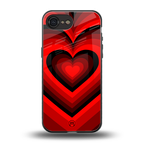 y2k red hearts wine edition back phone cover | glass case for iphone 16e