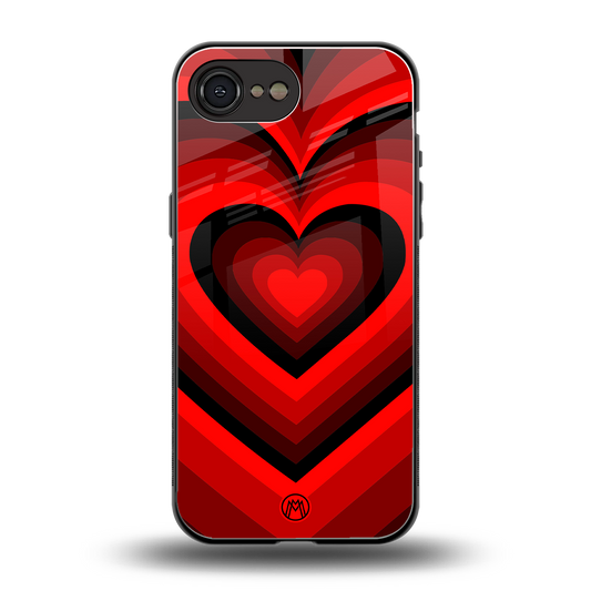y2k red hearts wine edition back phone cover | glass case for iphone 16e