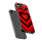y2k red hearts wine edition back phone cover | glass case for iphone 16e