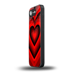 y2k red hearts wine edition back phone cover | glass case for iphone 16e