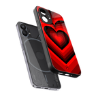 y2k red hearts wine edition back phone cover | glass case for nothing phone 1