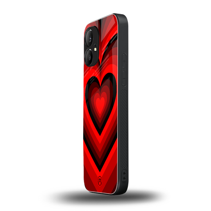 y2k red hearts wine edition back phone cover | glass case for nothing phone 1