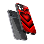 y2k red hearts wine edition back phone cover | glass case for nothing phone 2