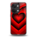 y2k red hearts wine edition back phone cover | glass case for oneplus nord 3