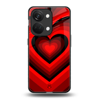 y2k red hearts wine edition back phone cover | glass case for oneplus nord 3