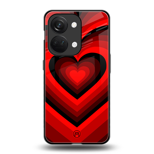 y2k red hearts wine edition back phone cover | glass case for oneplus nord 3