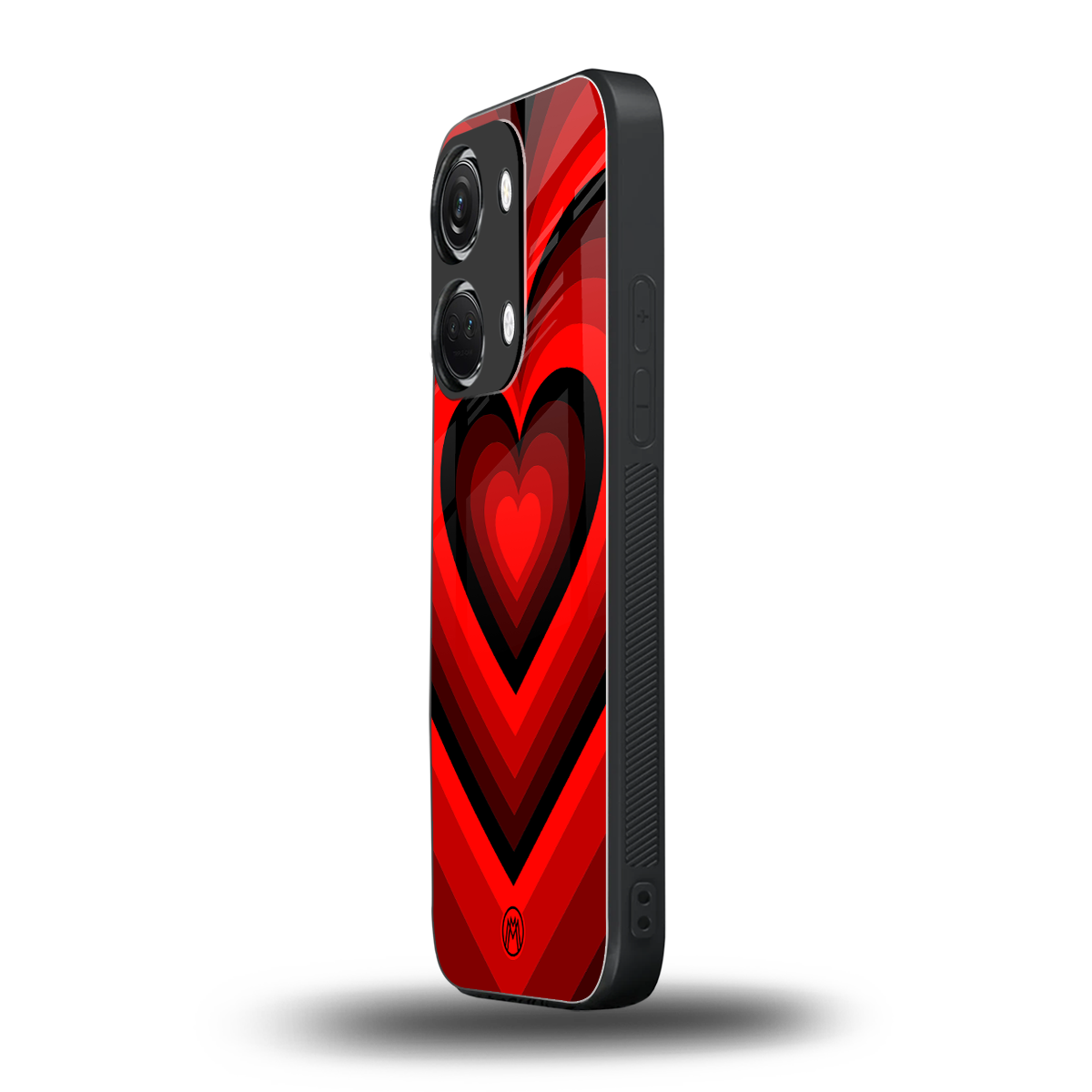 y2k red hearts wine edition back phone cover | glass case for oneplus nord 3