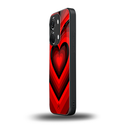 y2k red hearts wine edition back phone cover | glass case for oneplus nord 3