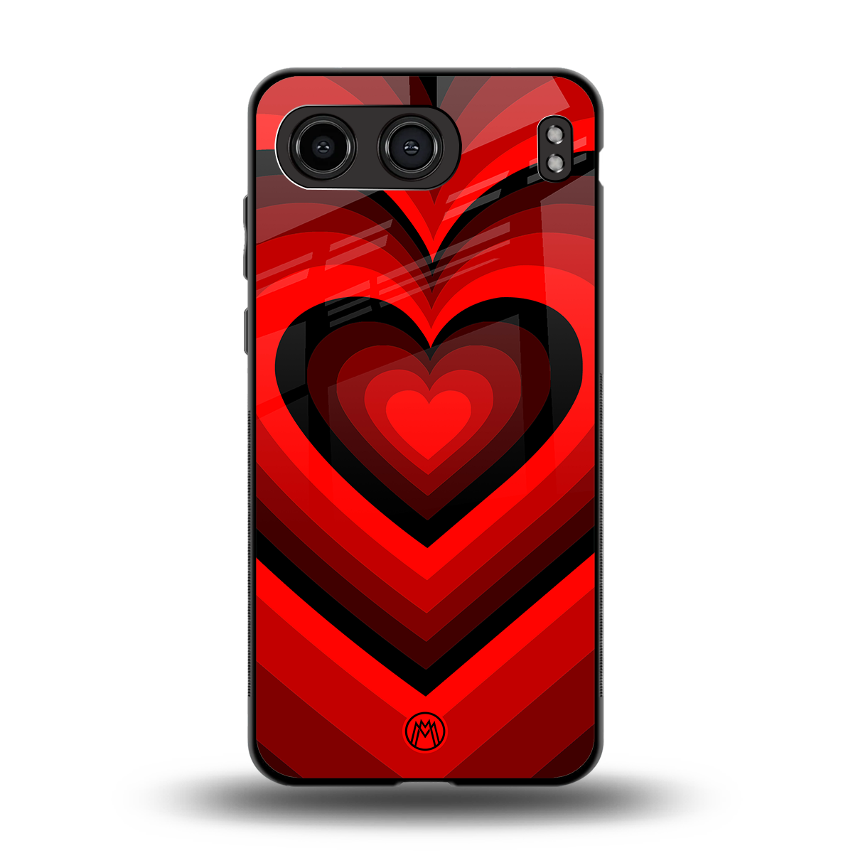 y2k red hearts wine edition back phone cover | glass case for oneplus nord 4